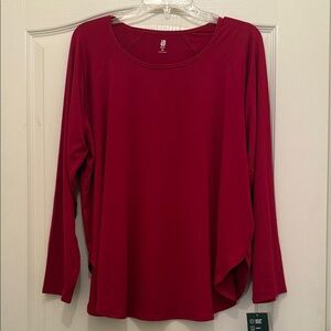 Ideology Women's Cranberry whip Long Sleeve Tee